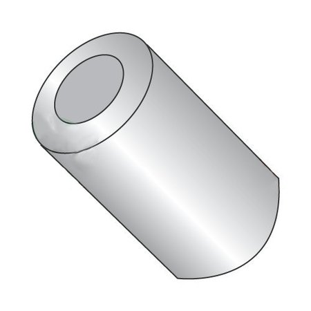 NEWPORT FASTENERS Round Spacer, #10 Screw Size, Plain Aluminum, 5/8 in Overall Lg, 0.192 in Inside Dia 259827